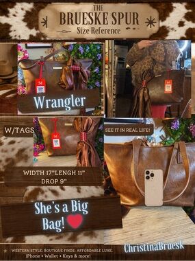 Montana West Brown Faux Leather Shoulder Bag with Decorative Scarf Accent